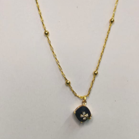 Midnight Bloom Pendant Necklace