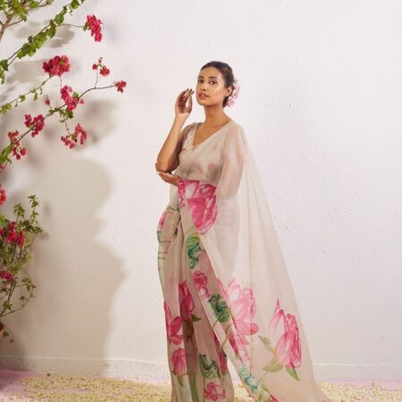 Floral Designer saree