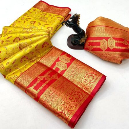 KANJIVARAM SEMI PATTU SAREE