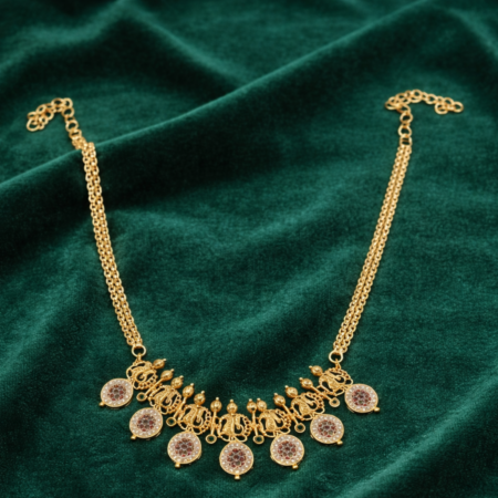 Antique Peacock Charm Necklace